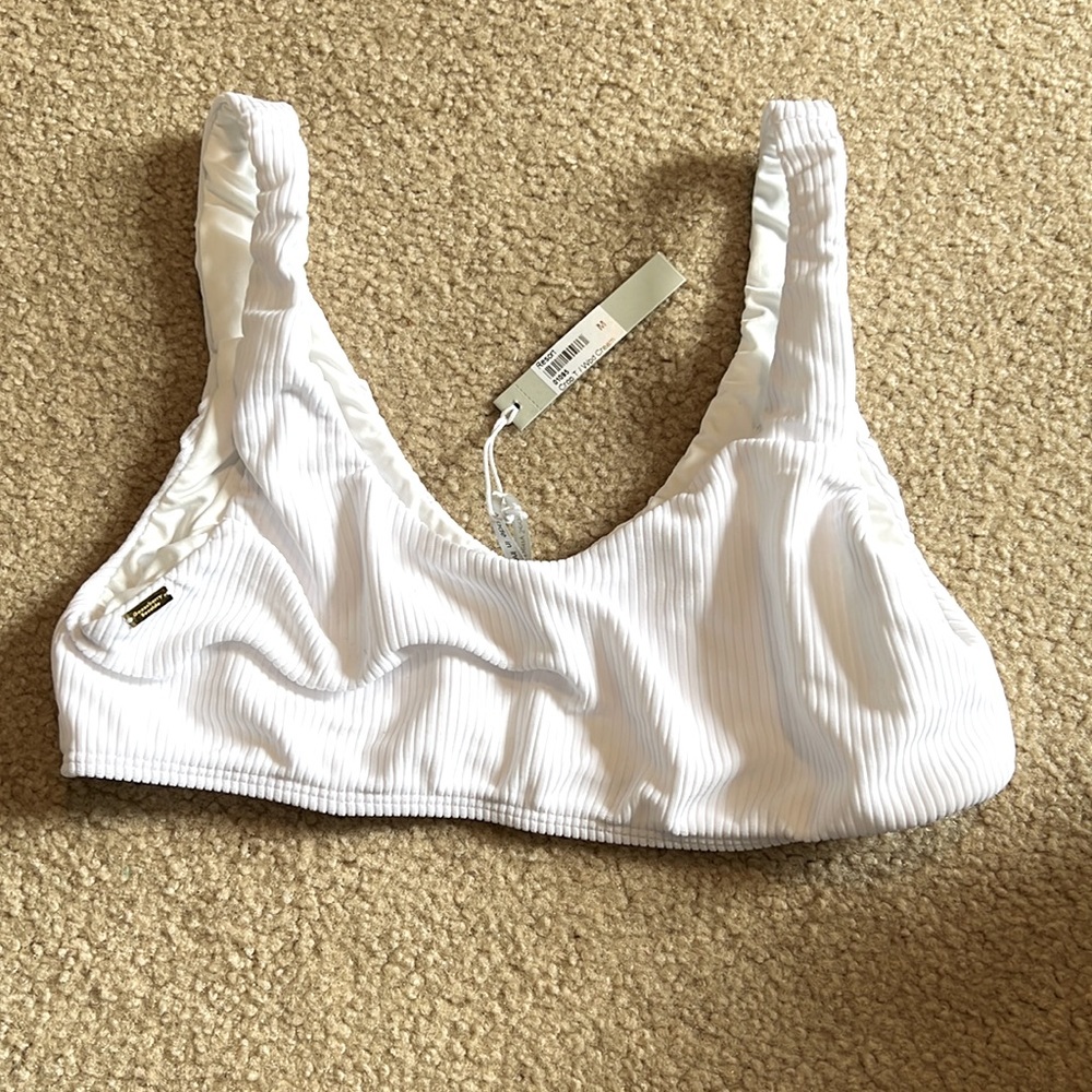 Goodberry white bikini top M
